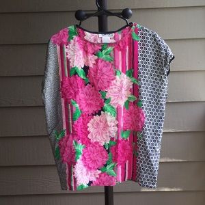 Silk pullover blouse designer piece